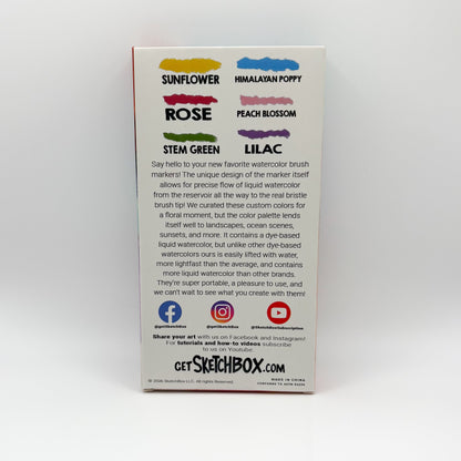 SketchBox Signature Watercolor Brush Marker Sets