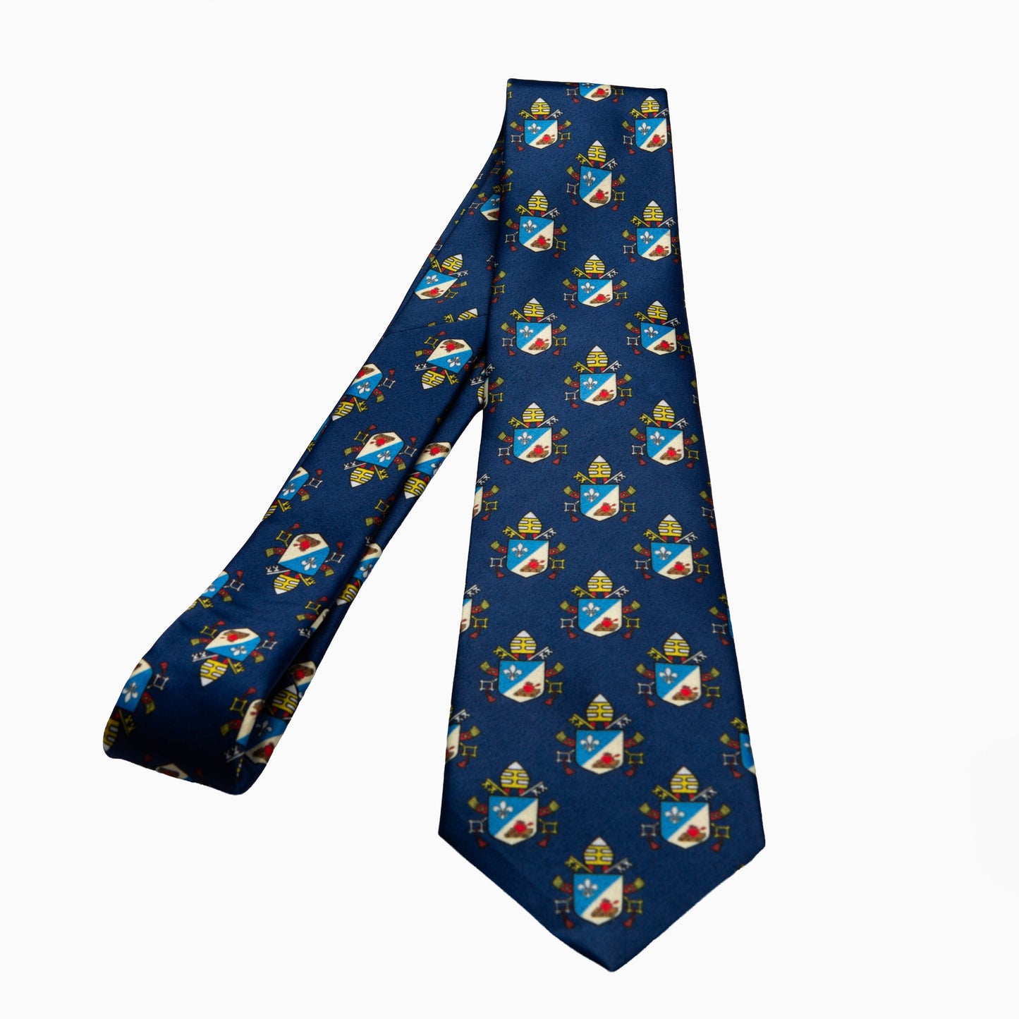 Pope Leo XIV Navy Necktie